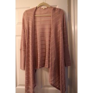 Painted Threads soft pink cardigan - size small